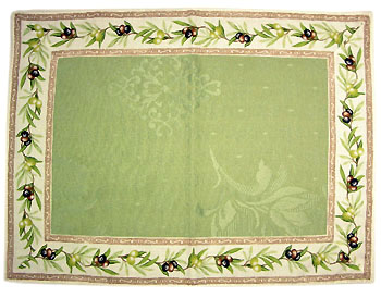 Provence Jacquard tea mat (olives 2005. green) Provence Jacquard tea mat (olives 2005. green)